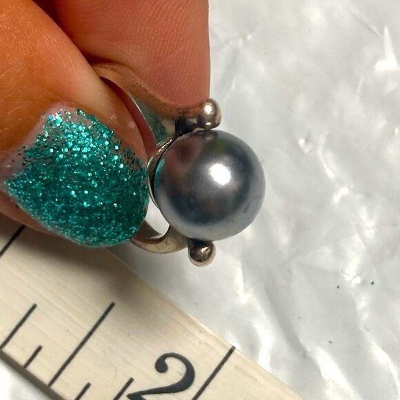 Sterling Silver 925 Freshwater Pearl Ring - Picture 2 of 8